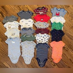 Bundle- Baby Boys 3 months Short Sleeve Onesies